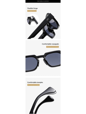 Stylish Oversized Sunglasses With Microfiber Embellishments