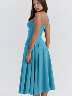 Camisoles Big Swing Solid Color Midi Dresses