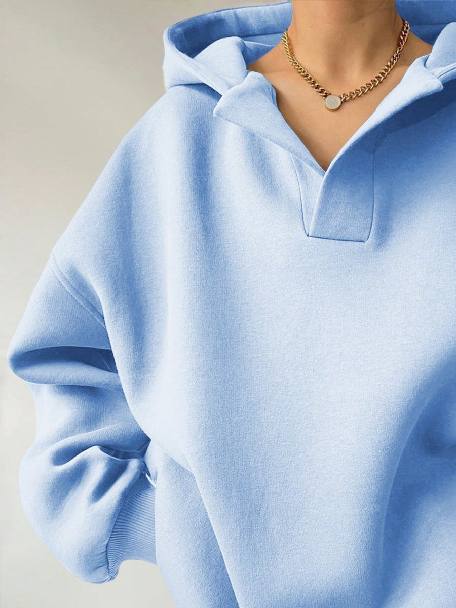 Liber Autumn Women's Hooded Solid Color Sweatshirts&Hoodies