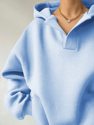 Liber Autumn Women's Hooded Solid Color Sweatshirts&Hoodies