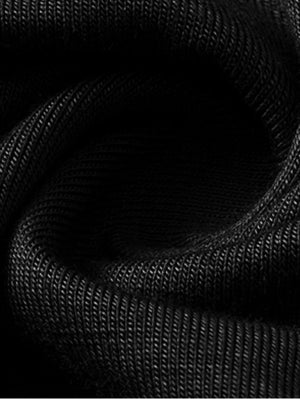 Simplicity Contrast Lapels Long Sleeve T-shirts