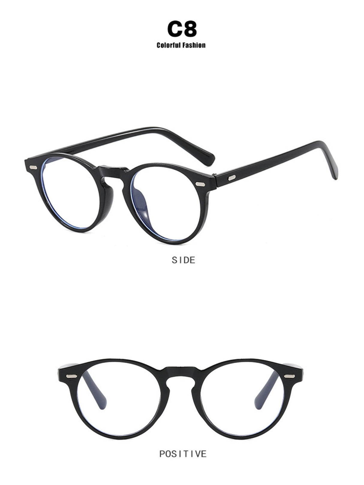 Lunettes de soleil rondes au style rétro minimaliste