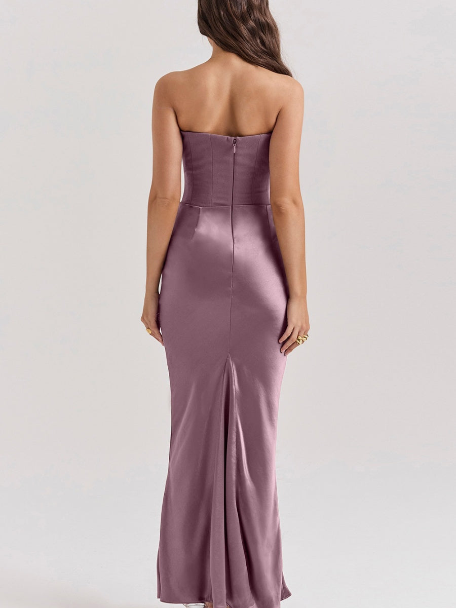 Satin Bob Bob Sexy Slim-fit Mermaid Long Dress