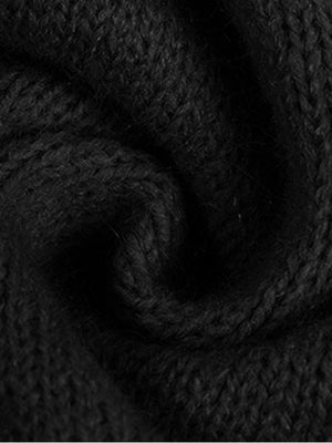 High-neck Bodycon Sweater Short Dress