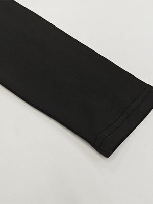 Liber Autumn Women's Navel Solid Color 2-piece Sets