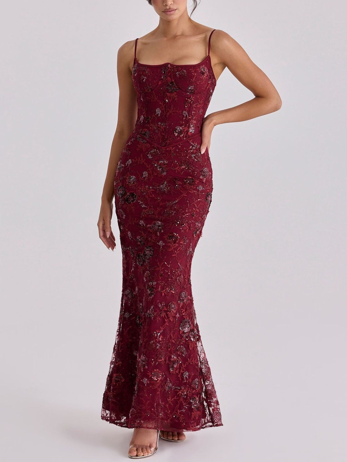 Low-cut Sleeveless Sexy Backless Tie-up Long Dress