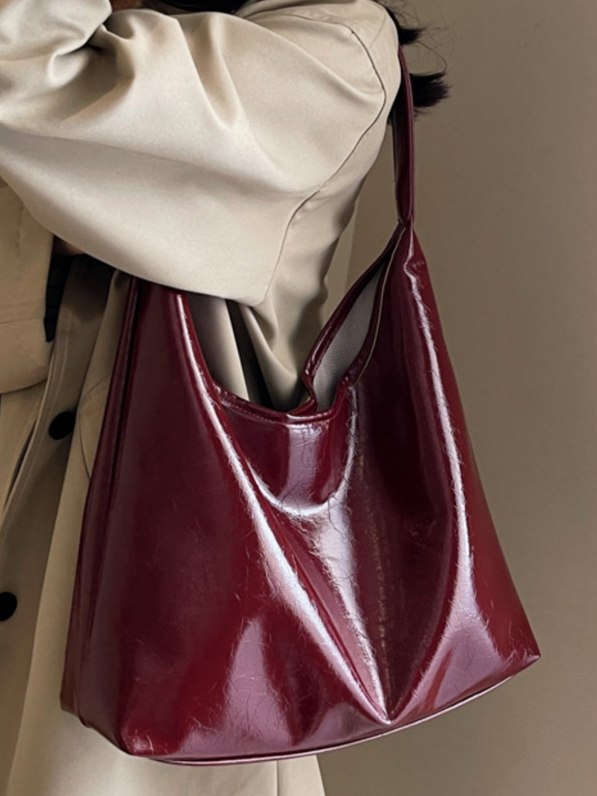 Soft And Spacious Commuter Shoulder Bag