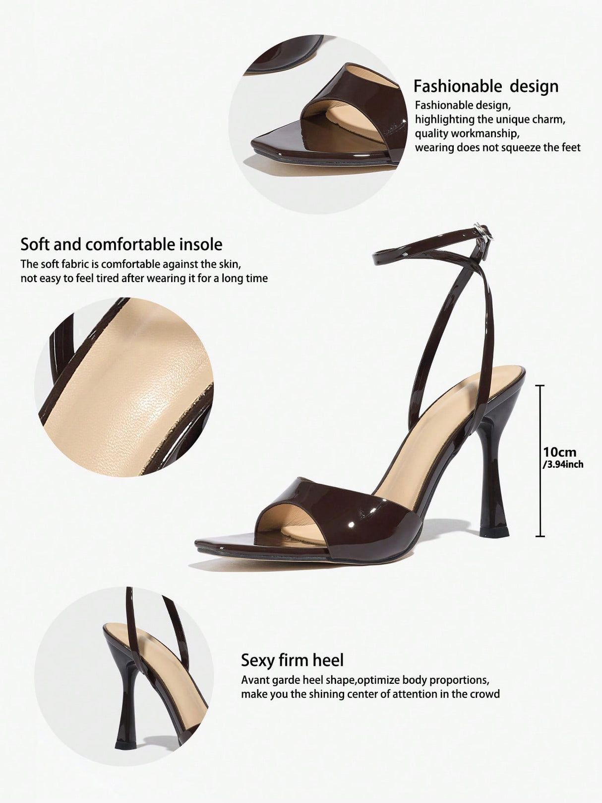 Elegant High-heeled Sandals