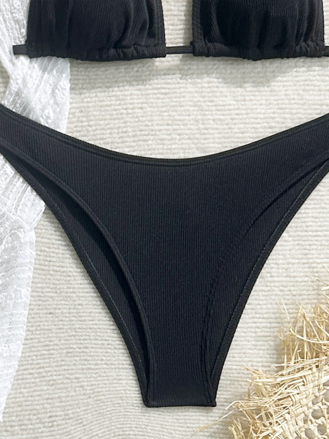 Sexy Lace Mesh Swimsuit Bikini Four-piece Set