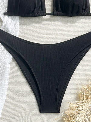 Sexy Lace Mesh Swimsuit Bikini Four-piece Set