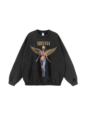 Liber Autumn Neutral wear Printed Cartoon Animation Sweatshirts&Hoodies