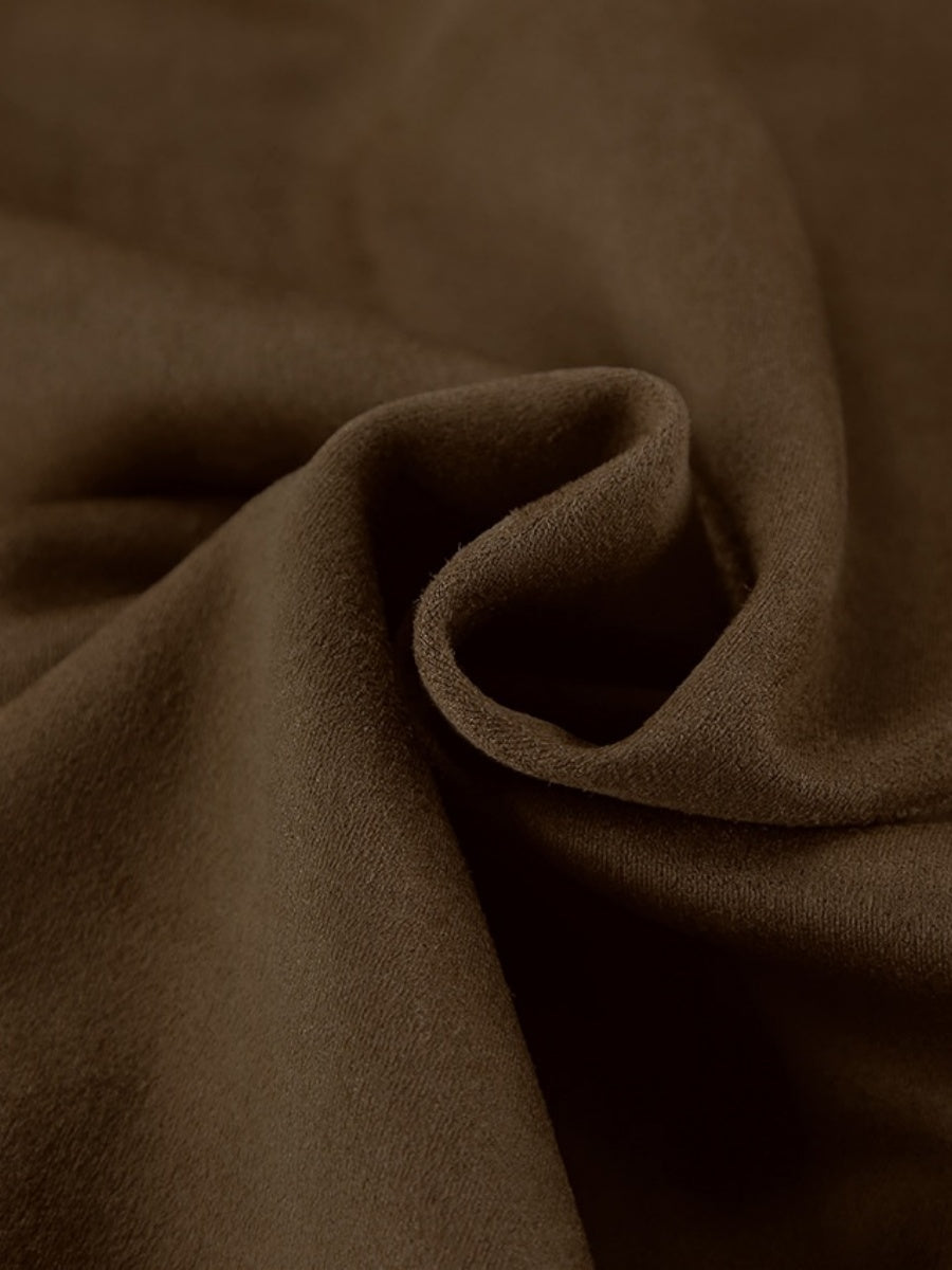 Liber Autumn Women's Buttons Suede Jackets