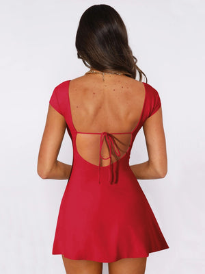 Backless Bandage Mini&Short Dresses