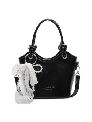 Knotted Color Block Handbag