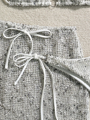 Mesh Sexy Strappy Swimsuit Bikini Three-Piece Set