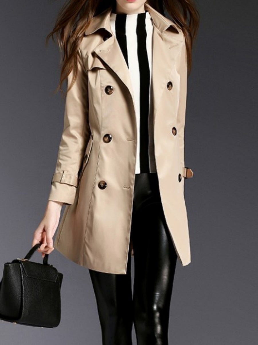 Double-breasted Mid-length Trench Coats