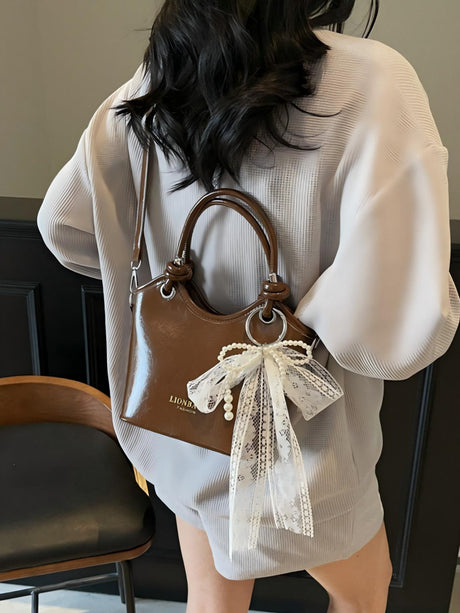 Knotted Color Block Handbag