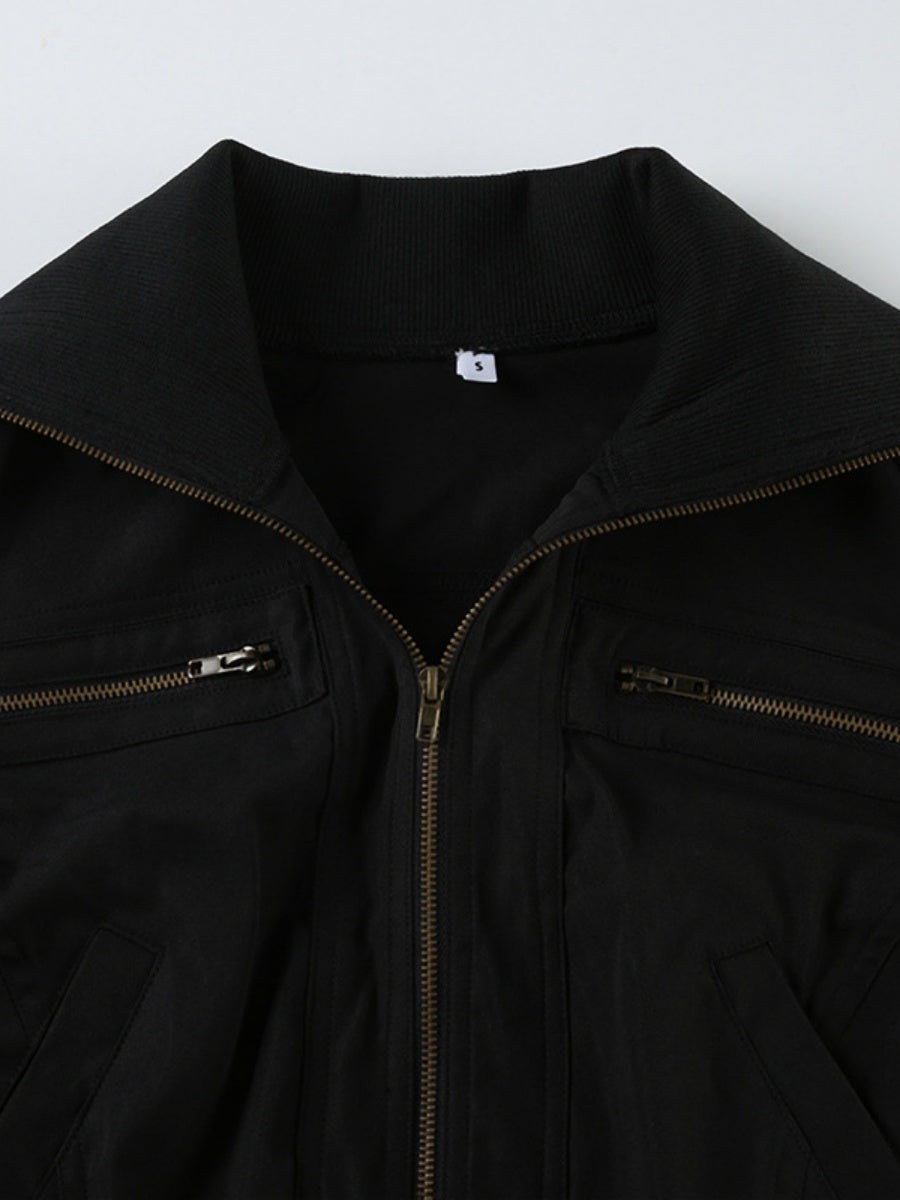 Liber Autumn Women's Pocket Zipper Jackets