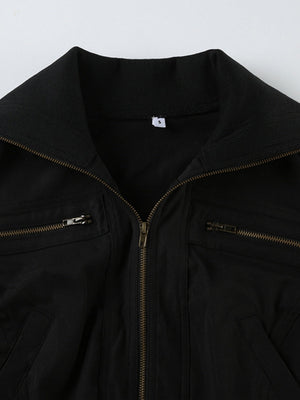 Liber Autumn Women's Pocket Zipper Jackets