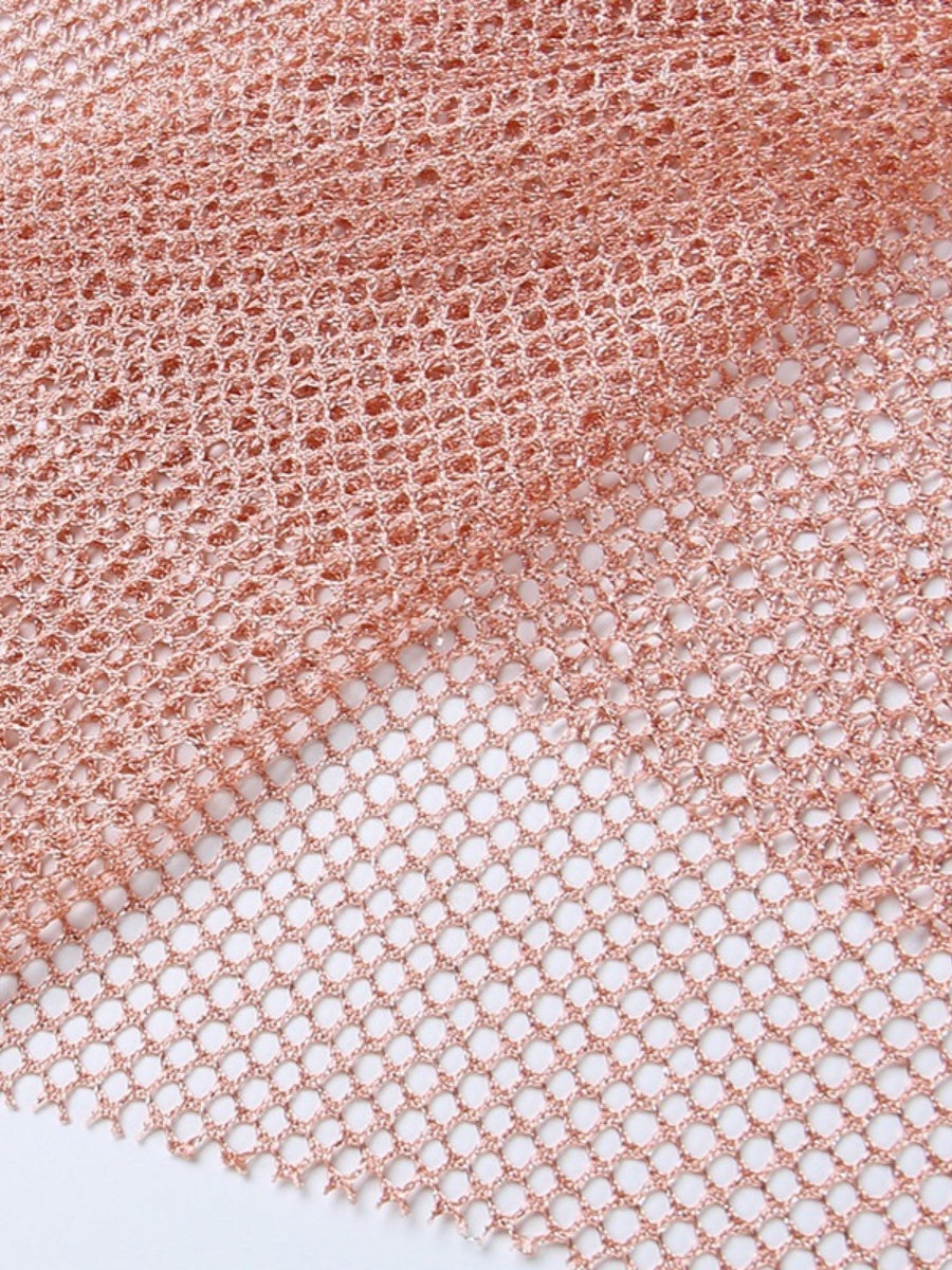 Mao Mao Fine Shimmer Mesh Tassel Mini&Short Dresses