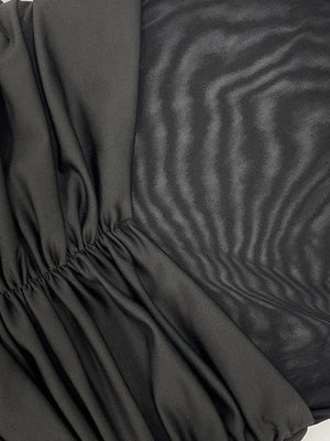 Neckband Lace Up Mesh Formal Dress Maxi Dresses