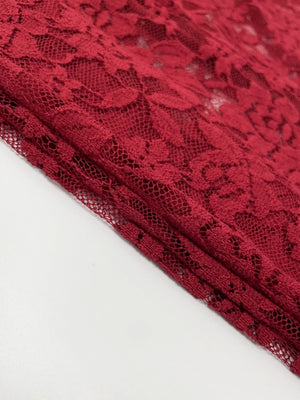 Hollowed-out Lace Asymmetrical Neckline Long Dress With Ribbon
