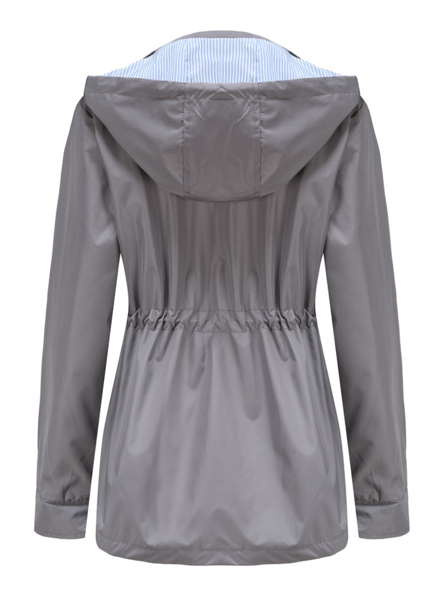 Removable Cap Water Proof Pocket Hooded Jackets