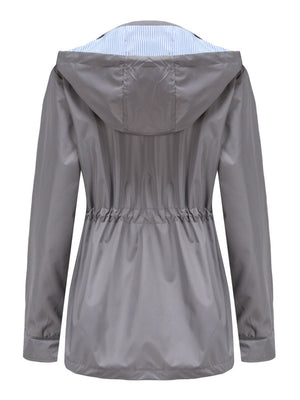 Removable Cap Water Proof Pocket Hooded Jackets