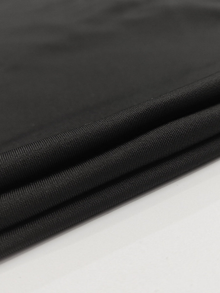 Liber Autumn Women's Navel Solid Color 2-piece Sets