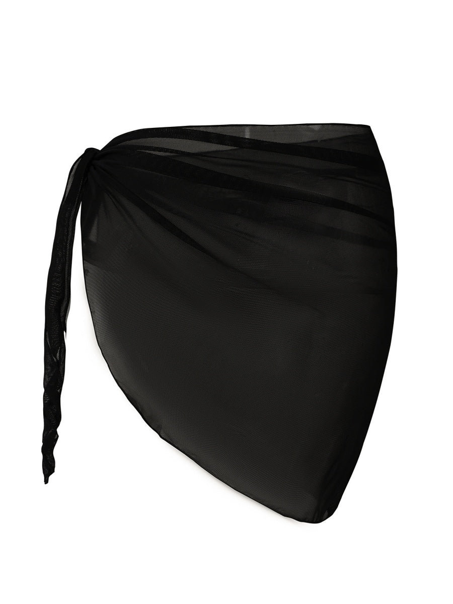 Gradient Color Tie Beach Dress