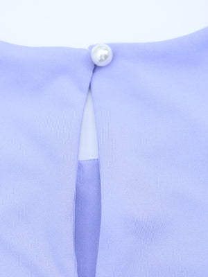 Solid Color Sleeveless Sexy Pleated Short Dress With Ruffled Hem