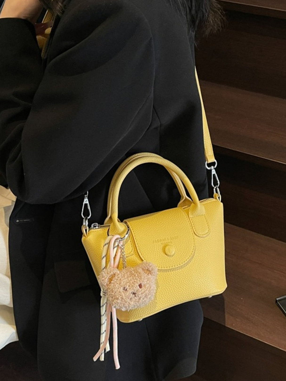 Lychee-patterned Crossbody Bag