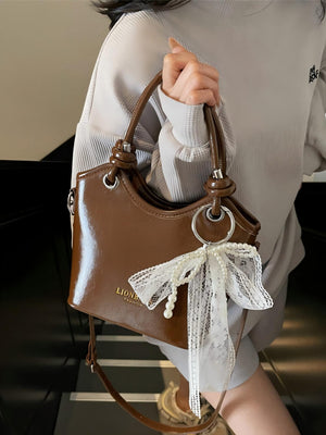 Knotted Color Block Handbag