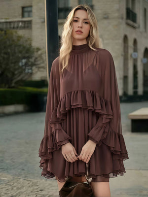 Camisoles Shawl Ruffle Chiffon 2-piece Sets