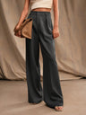 Commuting Loose High-waisted Straight Wide-leg Trousers