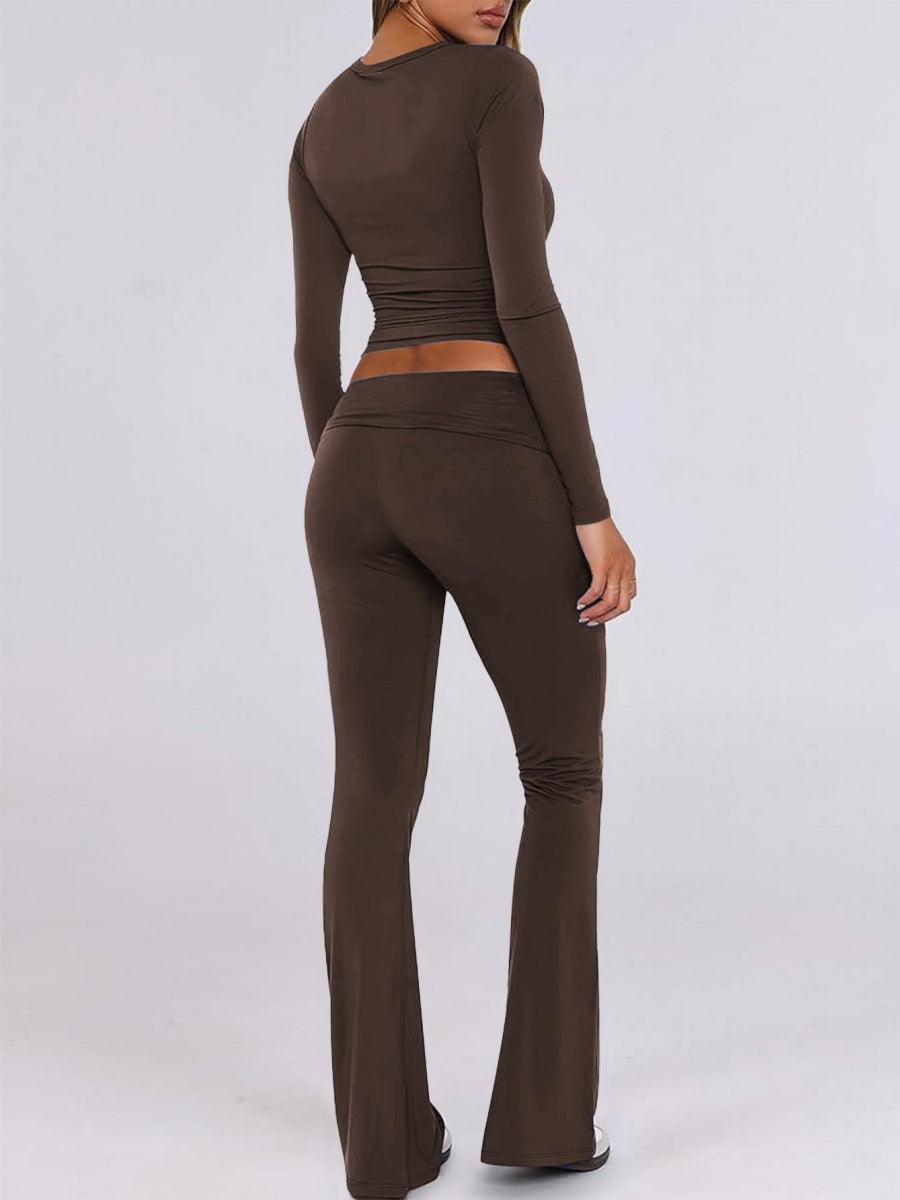 7 Color Round Neck 2-piece Sets