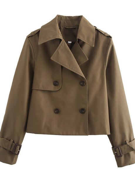 Buttons Short Trench Coats
