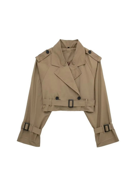 Liber Autumn Women's Buttons Trench Coats