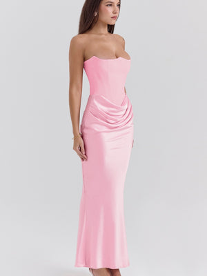 Satin Bob Bob Sexy Slim-fit Mermaid Long Dress