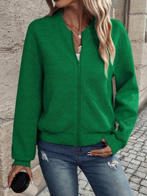 Liber Autumn Women's Zipper Geometric Patterns Jackets