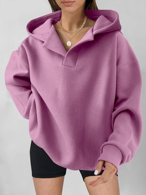 Liber Autumn Women's Hooded Solid Color Sweatshirts&Hoodies