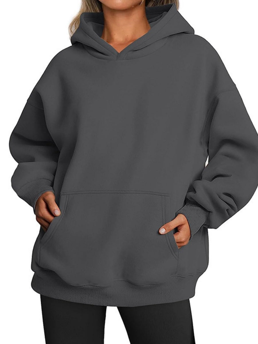 Liber Autumn Women's Pocket Sweatshirts&Hoodies