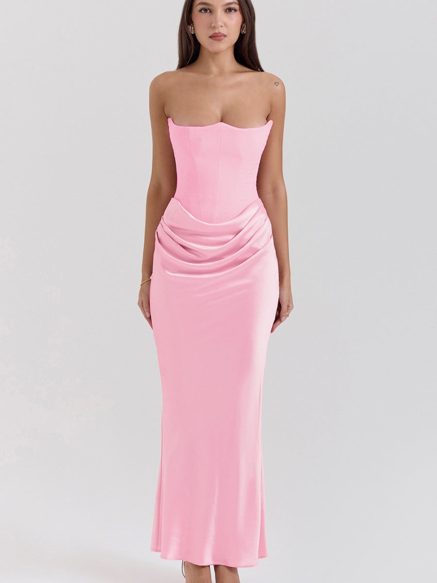 Satin Bob Bob Sexy Slim-fit Mermaid Long Dress