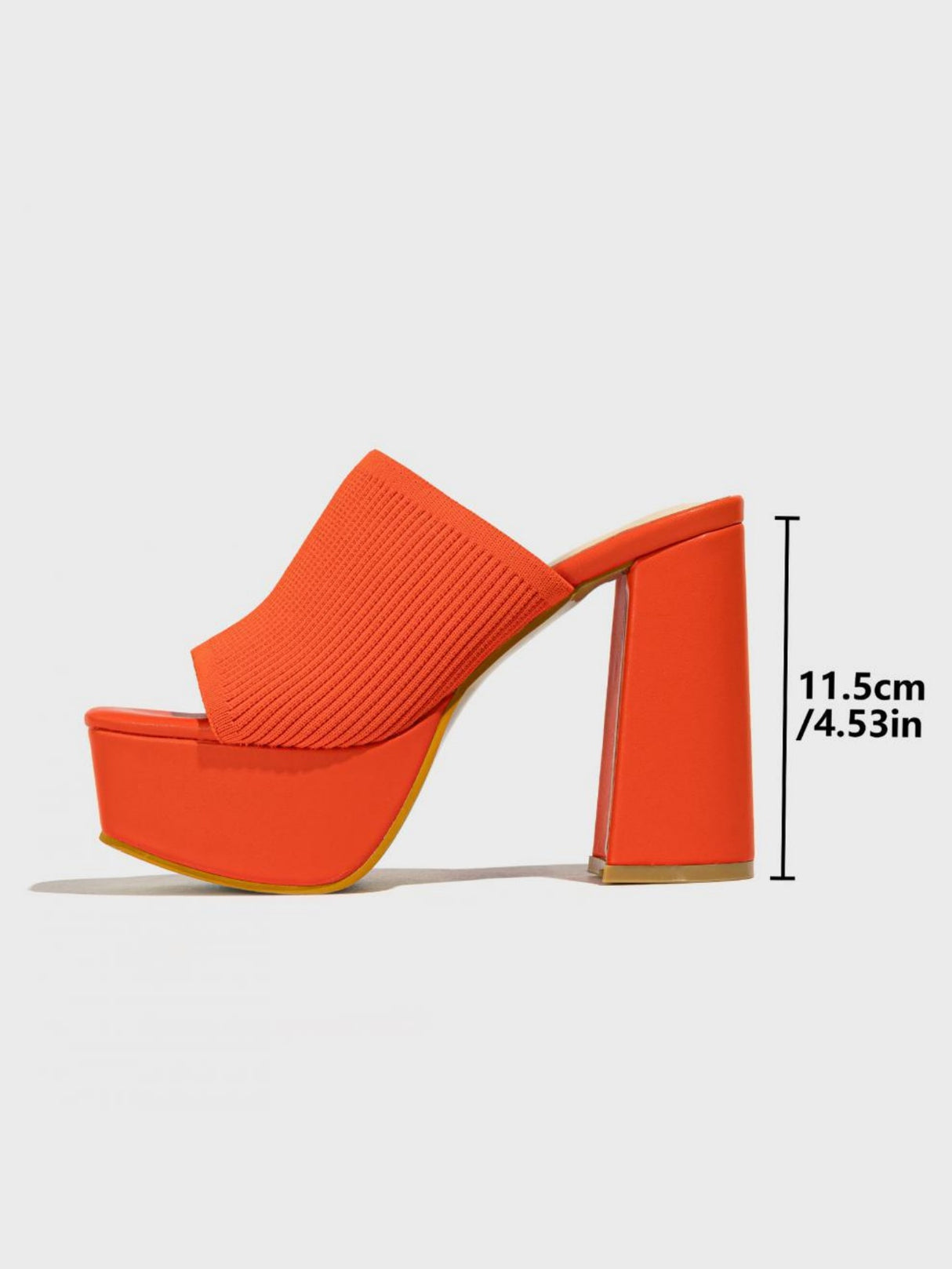 Flyknit Fashion Chunky Heel Waterproof Platform Outdoor Street Sandals