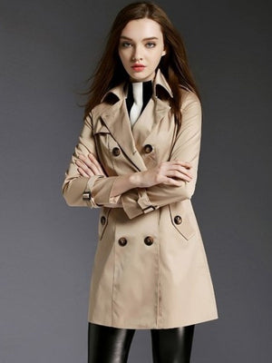 Double-breasted Mid-length Trench Coats