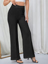 Mildly Spicy High Waist Buttons Wide-leg Pants Pants