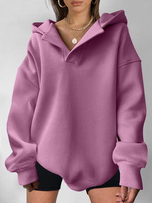 Liber Autumn Women's Hooded Solid Color Sweatshirts&Hoodies