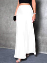 Simplicity Imitation Silk Solid Color Long Skirts