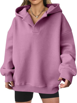 Liber Autumn Women's Hooded Solid Color Sweatshirts&Hoodies