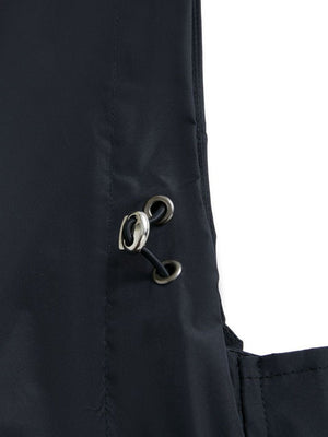 Leisure Water Proof Striped Lining Straight Zipper Hooded Jackets